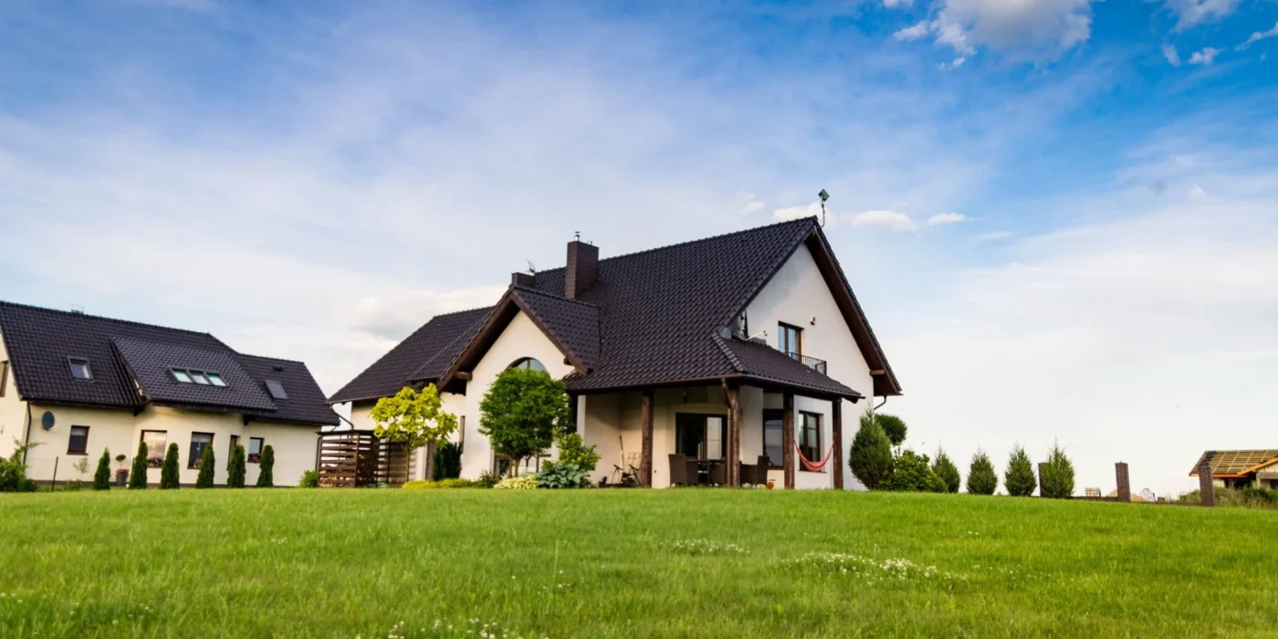 urban country yard in villa